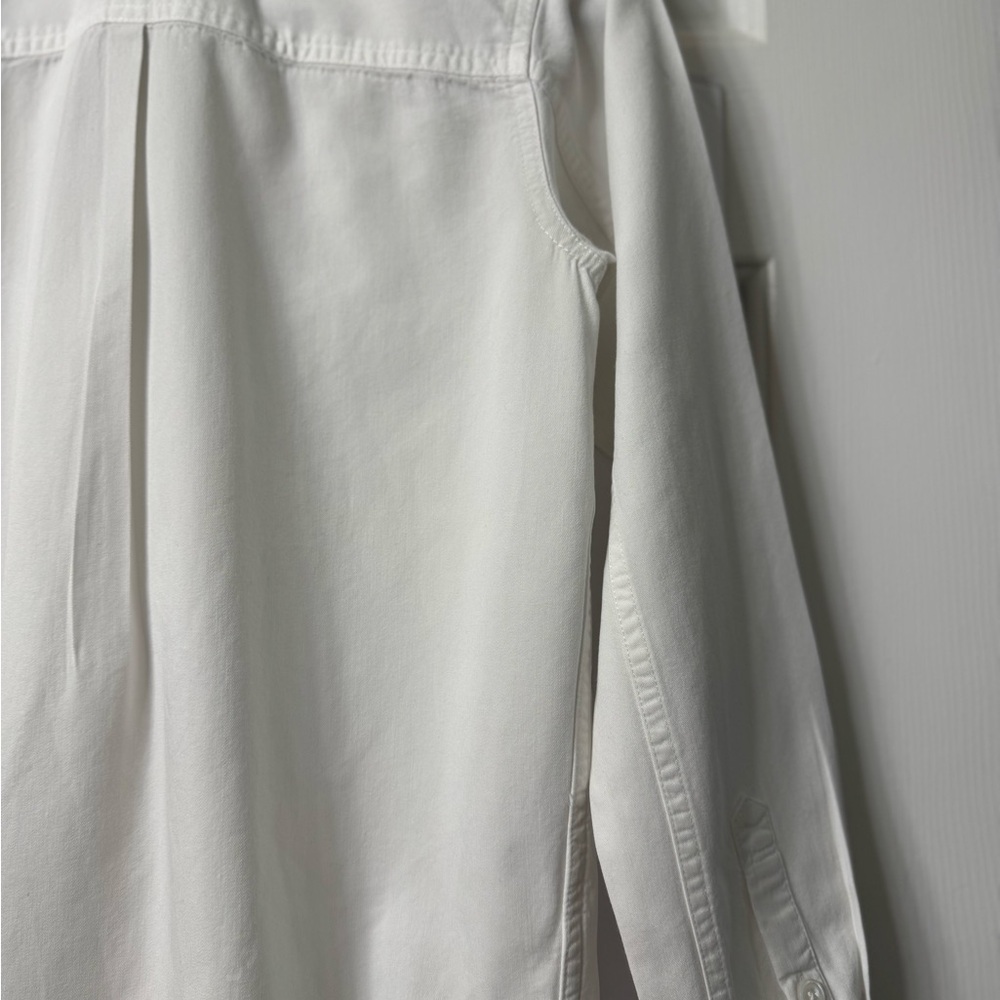 Madewell shirt XXS white button front collar pocket each breast long sleeve NWOT - Picture 12 of 13